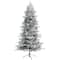 7.5ft. Pre-Lit Flocked Manchester Spruce Artificial Christmas Tree with Clear LED Lights